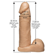 Load image into Gallery viewer, VacULock 8 Inch Realistic Cock Attachment Flesh Pink
