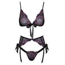 Load image into Gallery viewer, Kissable Embroidered Floral Bra Set