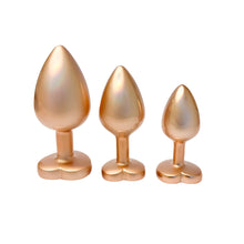 Load image into Gallery viewer, Gleaming Love Pearl Gold Butt Plug Set