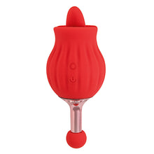 Load image into Gallery viewer, ClitTastic Rose Bud Dual Massager Rechargeable