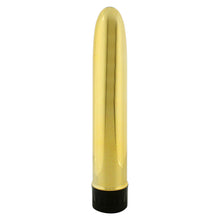 Load image into Gallery viewer, Slimline Smooth Multi Speed Vibrator Gold