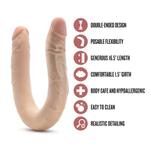 Load image into Gallery viewer, Dr Skin Posable Double Dong 16.5 Inches
