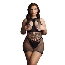 Load image into Gallery viewer, Le Desir Duo Net Open Cup Mini Dress UK 14 to 20