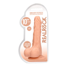 Load image into Gallery viewer, RealRock 10 Inch Dong With Testicles Flesh