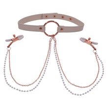 Load image into Gallery viewer, Sex and Mischief Collar with Nipple Clamps