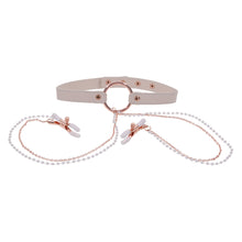 Load image into Gallery viewer, Sex and Mischief Collar with Nipple Clamps