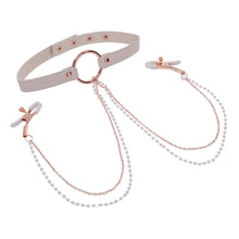 Load image into Gallery viewer, Sex and Mischief Collar with Nipple Clamps