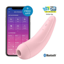 Load image into Gallery viewer, Satisfyer App Enabled Curvy 2 Plus Clitoral Massager Pink