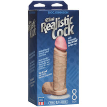 Load image into Gallery viewer, The Realistic Cock 8 Inch Dildo Flesh Pink