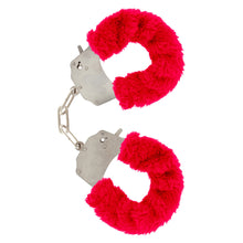 Load image into Gallery viewer, ToyJoy Furry Fun Wrist Cuffs Red