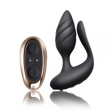 Load image into Gallery viewer, Rocks Off Cocktail Remote Control Couples Vibe Black