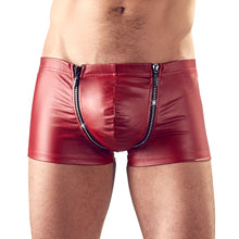 Load image into Gallery viewer, Svenjoyment Red Matt Look Pants With Rhinestones