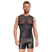 Load image into Gallery viewer, NEK Matte Look Shirt With Chest Harness Black