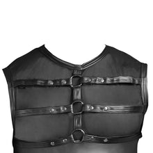 Load image into Gallery viewer, NEK Matte Look Shirt With Chest Harness Black