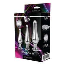 Load image into Gallery viewer, Gleaming Butt Plug Set Silver