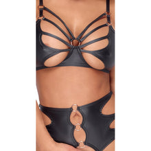 Load image into Gallery viewer, Crotchless Bondage Bra Set