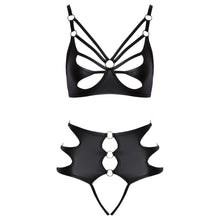 Load image into Gallery viewer, Crotchless Bondage Bra Set