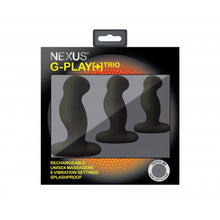 Load image into Gallery viewer, Nexus G Play Trio Vibrating Prostate Massagers Black