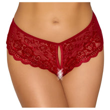 Load image into Gallery viewer, Cottelli Crotchless Panty Red
