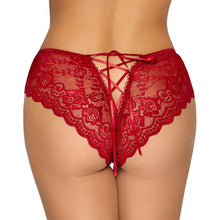 Load image into Gallery viewer, Cottelli Crotchless Panty Red
