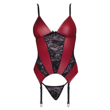 Load image into Gallery viewer, Cottelli Basque and Thong With Lace