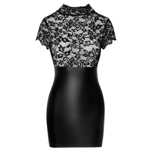 Load image into Gallery viewer, Noir Lace Mini Dress