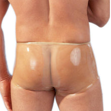 Load image into Gallery viewer, Latex Boxers With Penis Sleeve Clear