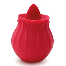 Load image into Gallery viewer, Skins Rose Buddies The Rose Flix Clitoral Massager Red