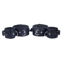Load image into Gallery viewer, The Red Arm To Forearm Leather Shackles