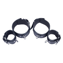 Load image into Gallery viewer, The Red Arm To Forearm Leather Shackles