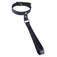 Load image into Gallery viewer, The Red Leather Collar with Short Leash