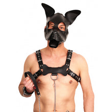 Load image into Gallery viewer, Red Leather Puppy Dog Mask