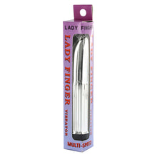 Load image into Gallery viewer, Lady Finger Mini Vibrator Silver