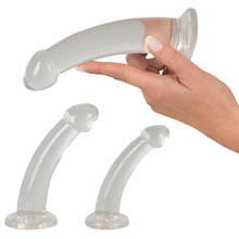 Load image into Gallery viewer, Three Piece Crystal Clear Anal Training Set
