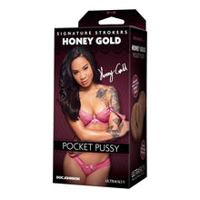 Load image into Gallery viewer, Signature Strokers Honey Gold Pocket Pussy