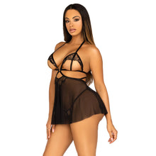 Load image into Gallery viewer, Leg Avenue Open Cup Babydoll And Panty