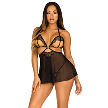 Load image into Gallery viewer, Leg Avenue Open Cup Babydoll And Panty