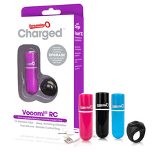 Load image into Gallery viewer, Screaming O Charged Vooom Pink Remote Control Bullet Vibe