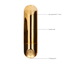 Load image into Gallery viewer, 10 speed Rechargeable Bullet Gold
