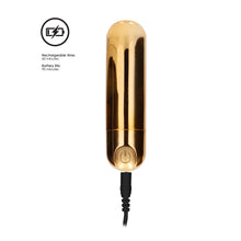 Load image into Gallery viewer, 10 speed Rechargeable Bullet Gold