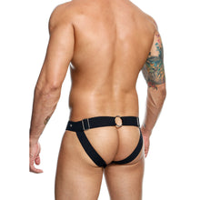 Load image into Gallery viewer, Male Basics Dngeon Peekaboo Jock Black One Size