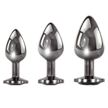 Load image into Gallery viewer, Evolved Black Gem Anal Plug Set