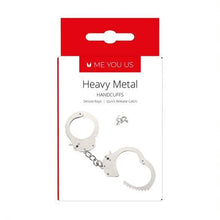 Load image into Gallery viewer, Me You Us Heavy Metal Handcuffs