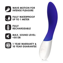Load image into Gallery viewer, Lelo Mona Wave Midnight Blue Vibrator