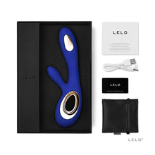 Load image into Gallery viewer, Lelo Soraya Wave Midnight Blue Dual Rechargeable Vibrator