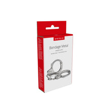 Load image into Gallery viewer, Me You Us Premium Heavy Duty Metal Bondage Handcuffs