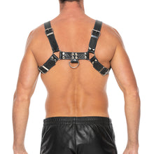 Load image into Gallery viewer, Ouch Chest Bulldog Harness Black Large to Xlarge