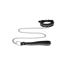 Load image into Gallery viewer, Ouch Diamond Studded Collar With Leash