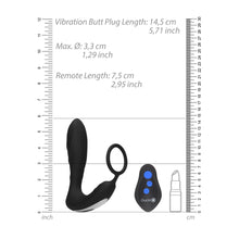 Load image into Gallery viewer, Ouch E Stimulation And Vibration Butt Plug And Cock Ring