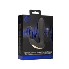 Load image into Gallery viewer, Ouch E Stimulation And Vibration Butt Plug And Cock Ring